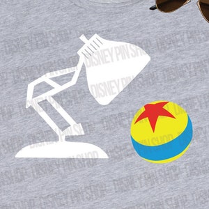 Pixar Lampe Shirt SVG Pixarfest Aufbügeln Transfer Digital Download Schneidedatei DXF Pixar Ball Lampe Jenny Lynn West SVG