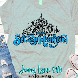 Splash Mountain SVG Digital File Cut File Silhouette Cricut Shirt Iron ...