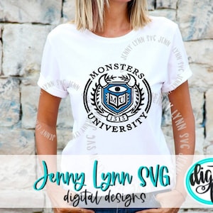 Monsters Inc SVG Monster Universität SVG Disneyworld Urlaub Hemden Monster Universität Download dxf Cricut Ion On Htv Disneyland SVG