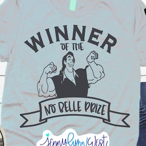 Gastón SVG La Bella y la Bestia SVG Ganador No Premio Bella Archivo Digital Silueta Cricut Archivo de Corte DisneySVG DXF Silueta Sublimación Png