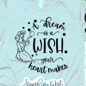 Kopciuszek Sen to życzenie, które spełnia Twoje serce Cricut Plik cięty DisneySVG Sublimacja Disneyland Princess Kopciuszek Pobierz Dxf PNg svg
