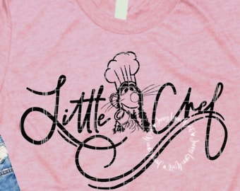Ratatouille SVG Remy Little Chef Design coupe fichier fer sur chemise Remy sublimation PNG fer sur PNG Up Svg Ratatouille Remy croquis coupe fichier