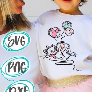 マリー SVG 貴族 スケッチ クリカット SVG マリー 昇華 グローフォージ PNG カット ファイル ミッキー バルーン マウス パーク シャツ マリー SVG