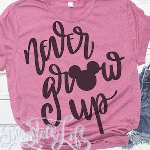 Peter Pan Iron on Transfer Digital Download Disneyland Disneyworld Tshirt Cutting File DXF Never Grow Up File