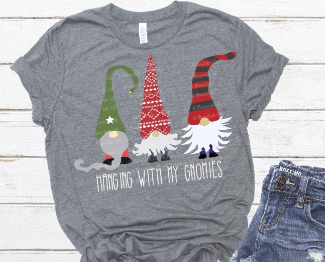 Download Christmas Gnome SVG Hanging With my Gnomies Hand Lettered ...