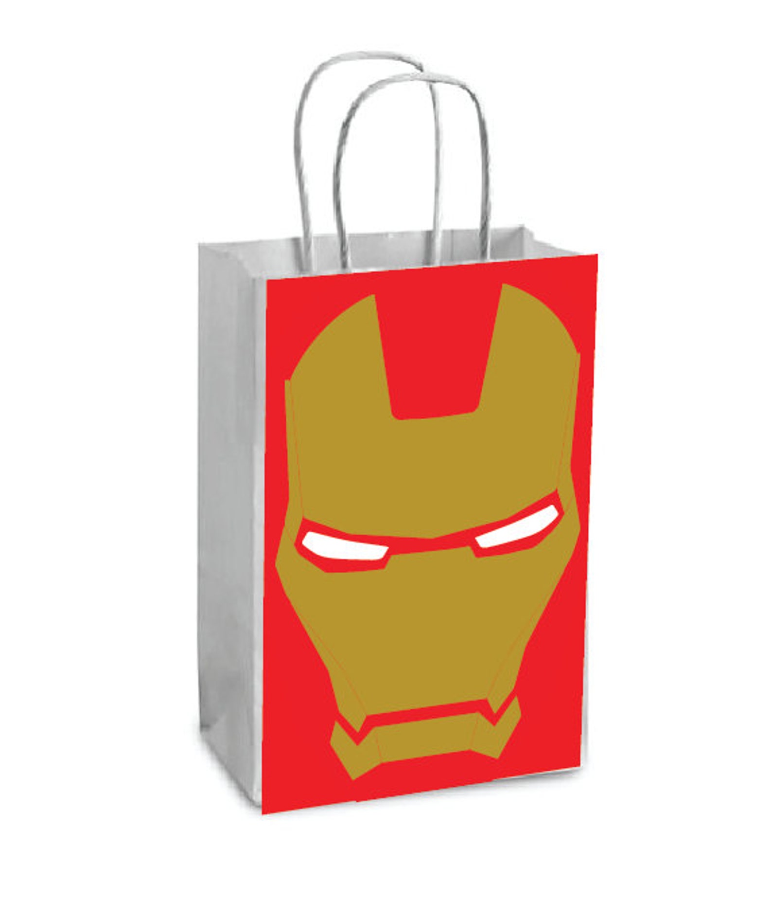 Avengers Party Favor Bags Printable PNG Superhero Marvel