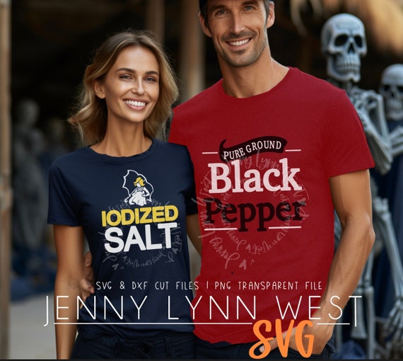 Matching Halloween Costume Couple Salt And Pepper Shirt Matching Halloween Costume Couple Salt And Pepper Shirt