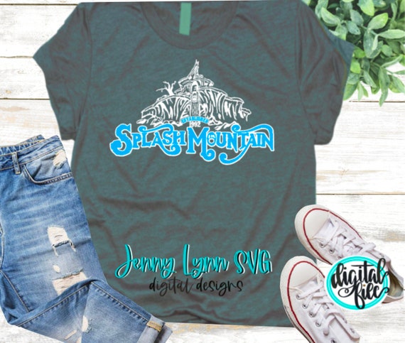 Splash Mountain SVG Digital File Cut File Silhouette Cricut