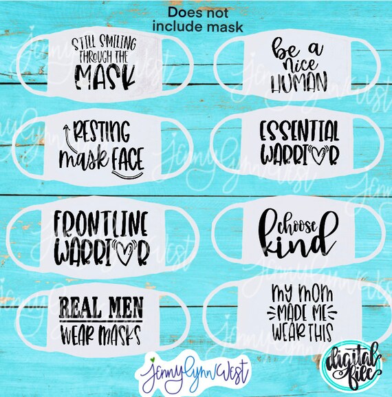 Download Mask Svg Mask Cut File Iron On Transfer Mask Cricut Silhouette Etsy