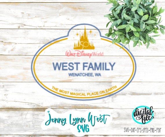 Logo or label disneyland line style logotype easy Vector Image