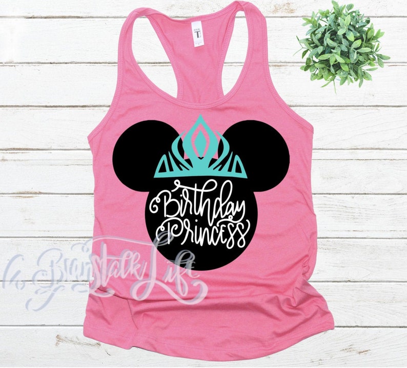 Download Disney Birthday SVG Birthday Princess Crown Shirt Elsa ...