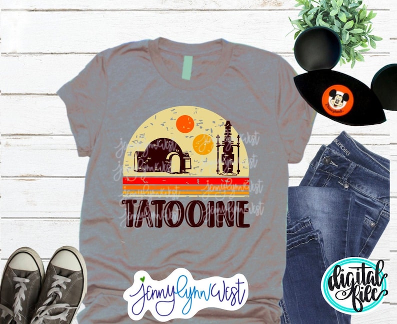 Download Disney Star Wars SVG Shirt TATOOINE Jedi Iron On Cricut | Etsy