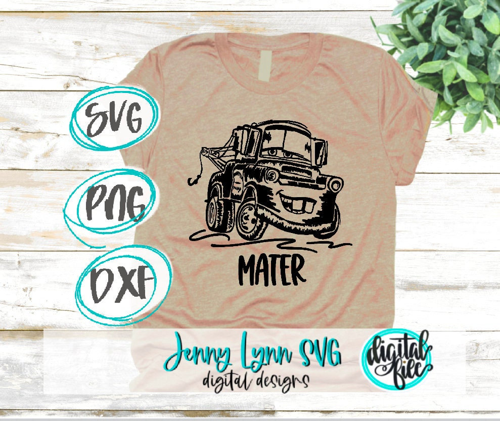 Cars SVG Mater Svg Cars Mater Towtruck Disneyworld Circut Png - Etsy Canada
