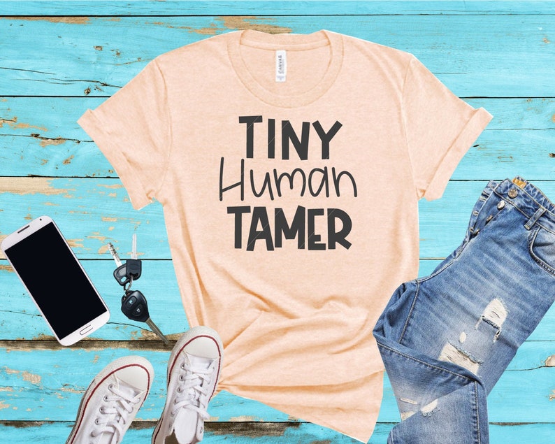 Download Teacher SVG Mom SVG Tiny Human Tamer Preschool Coach Funny | Etsy
