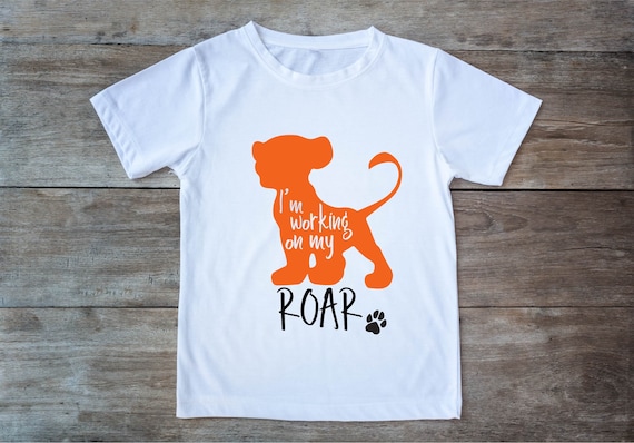 Download Lion King Working On My Roar Svg Simba Digital File Lion King Etsy