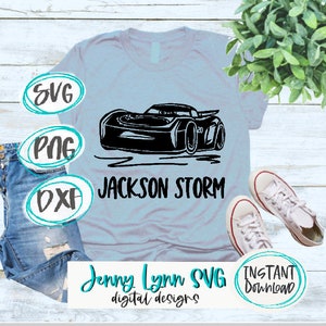 Carros SVG Jackson Storm Disneyworld Circut png Carros Dxf Sublimação Png Camisetas Carros Digitais Land SVG Arquivo de Corte Jackson Storm SVG arquivo Cricut