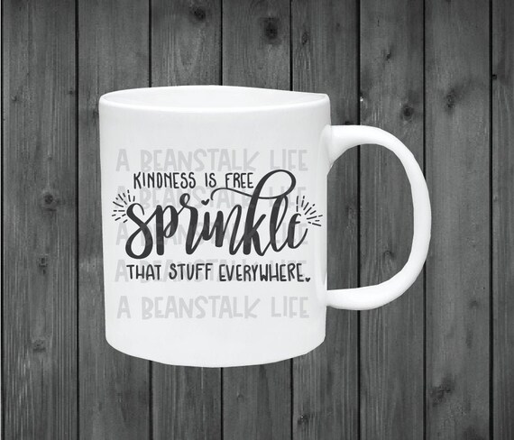Sprinkle Kindness Svg Handlettered Svg Kindness Svg Kindness Etsy
