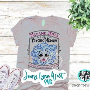 Madame Leota SVG Psychic Medium Haunted Mansion Ride SVG Silhouette Cricut Cut file Dxf Welcome Foolish Mortals Ride Sublimation Png