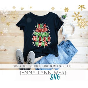 Kerst Disneyland SVG: It's a Small World vakantieontwerp (digitale download) Clipart-png
