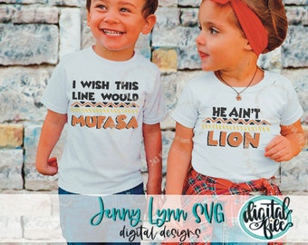 Lion King SVG Bundle- Mufasa & He Ain't Lion Designs (Digital  File)