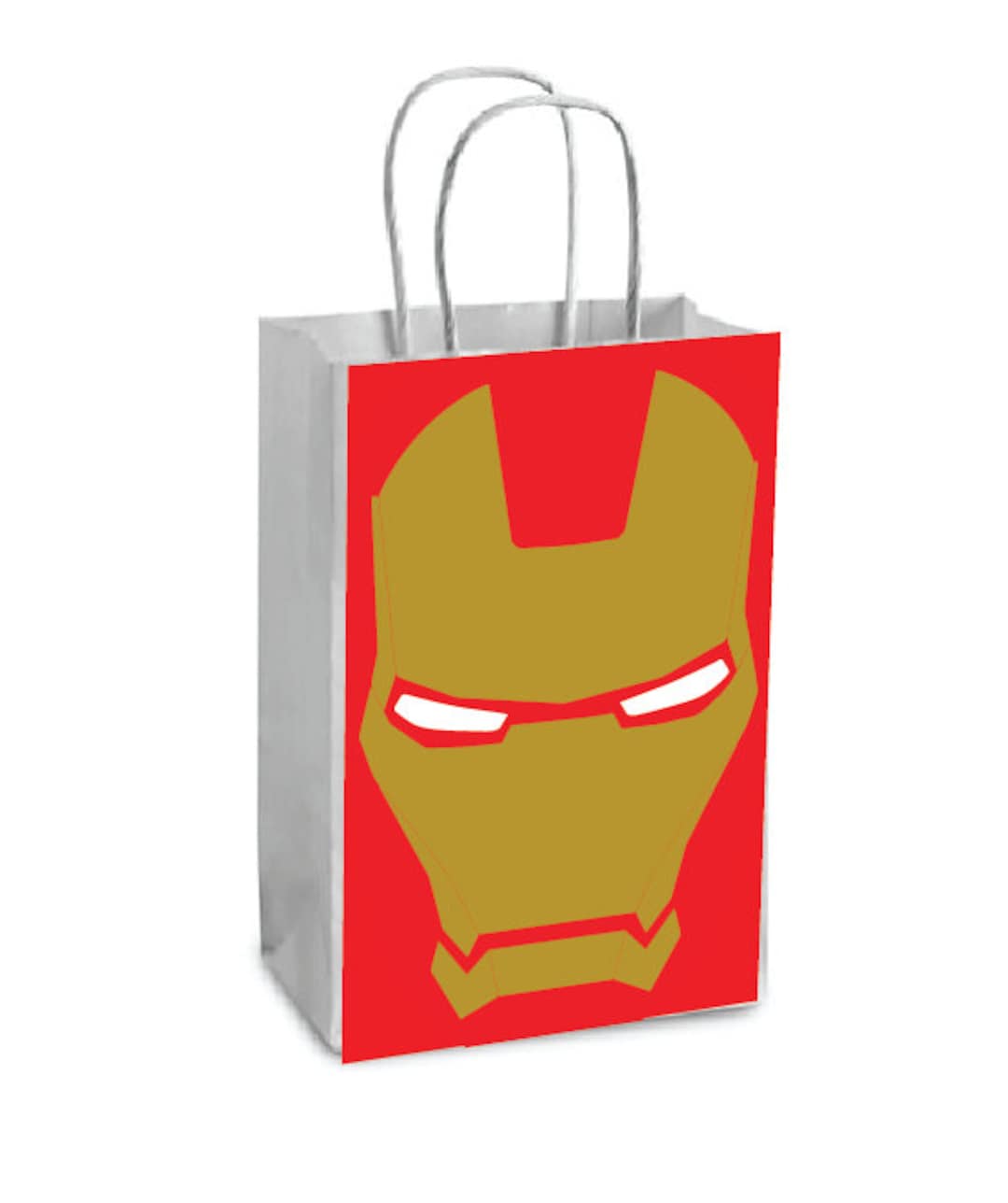 Iron Man Party Favor Bags Printable PNG Avengers Marvel Favor Bags Iron