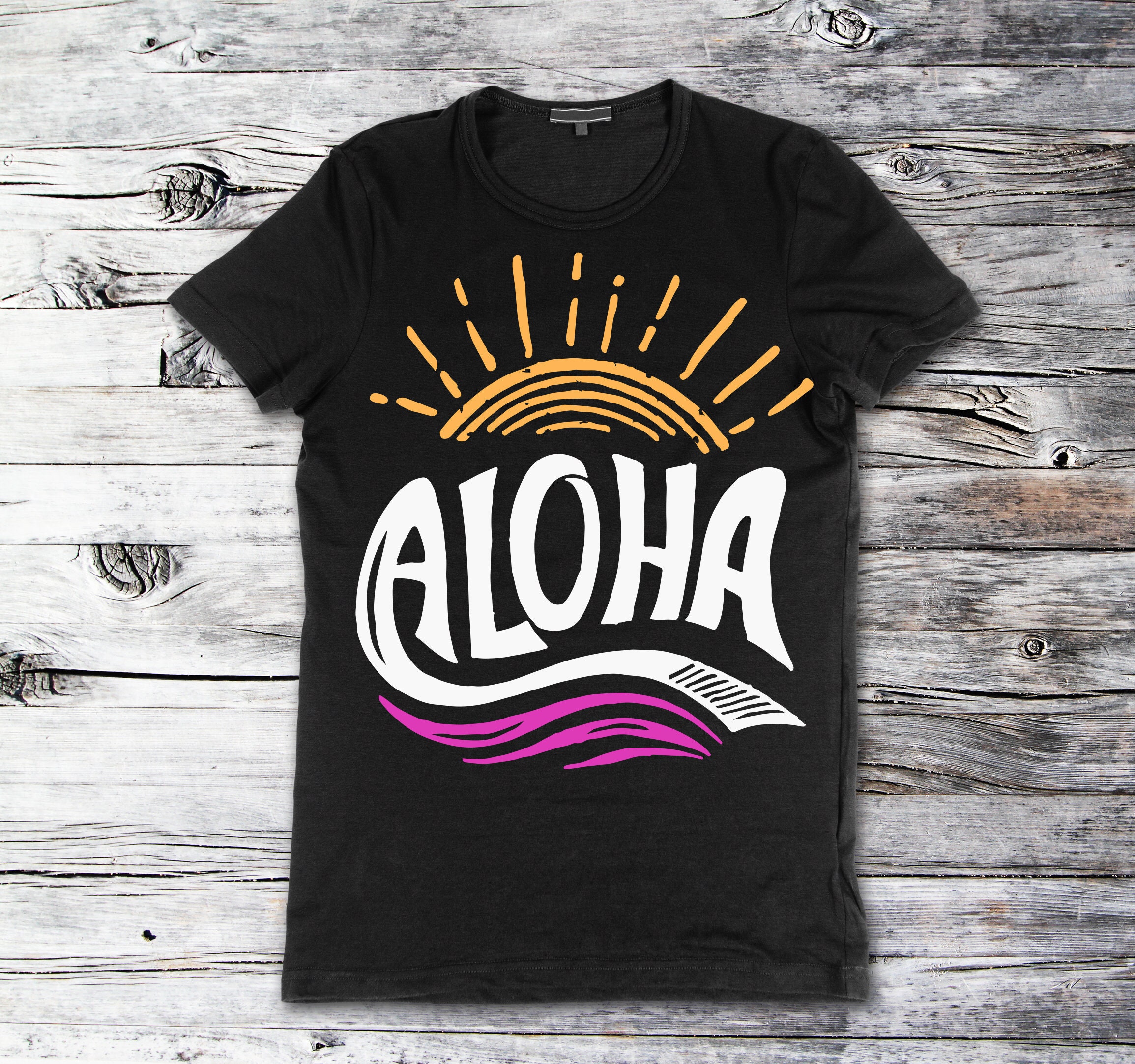 Hawaii summer graphic t-shirt design tropical Vector Image