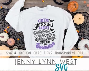 Haunted Mansion SVG, Grim Grinning Ghosts, Halloween Cut Files,  Welcome Foolish Mortals svg for Cricut, Glowforge, Sublimation PNG
