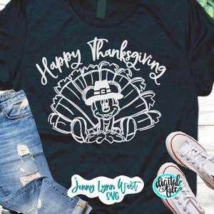 Happy Thanksgiving SVG Mickey Mouse Thanksgiving SVG Mickey Mouse Turkey Digital Cut files Iron on PNG Sublimation Mickey Mouse Turkey image 3