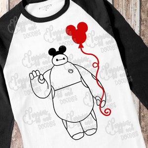 Baymax SVG Baymax SVG Mickey Digital File Baymax Cut file, DisneySVG Cut File Silhouette Cricut Cutting File