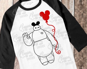 Baymax SVG Baymax SVG Mickey Digital File Baymax Cut file, DisneySVG Cut File Silhouette Cricut Cutting File