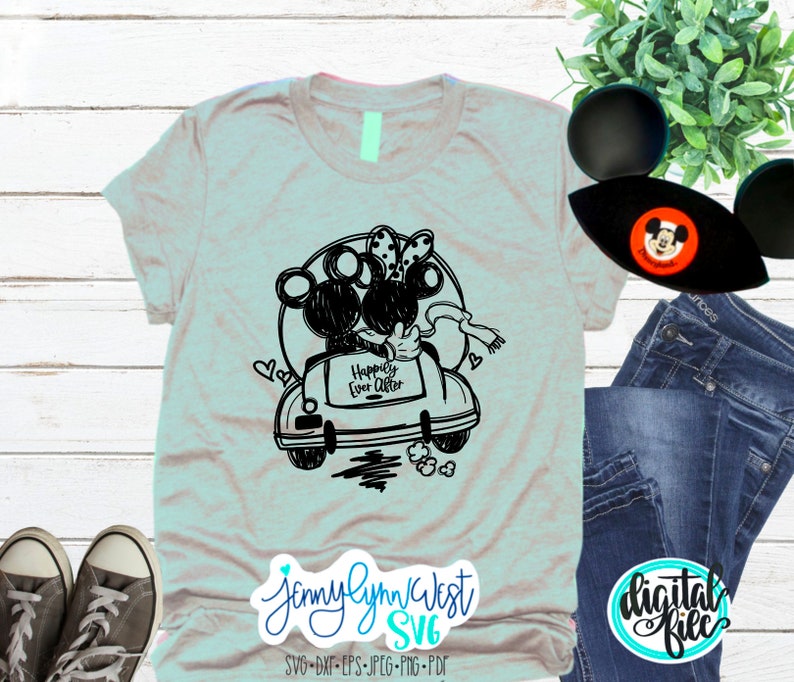 Download Mickey and Minnie SVG Happily Ever After Love SVG PNG Dxf ...