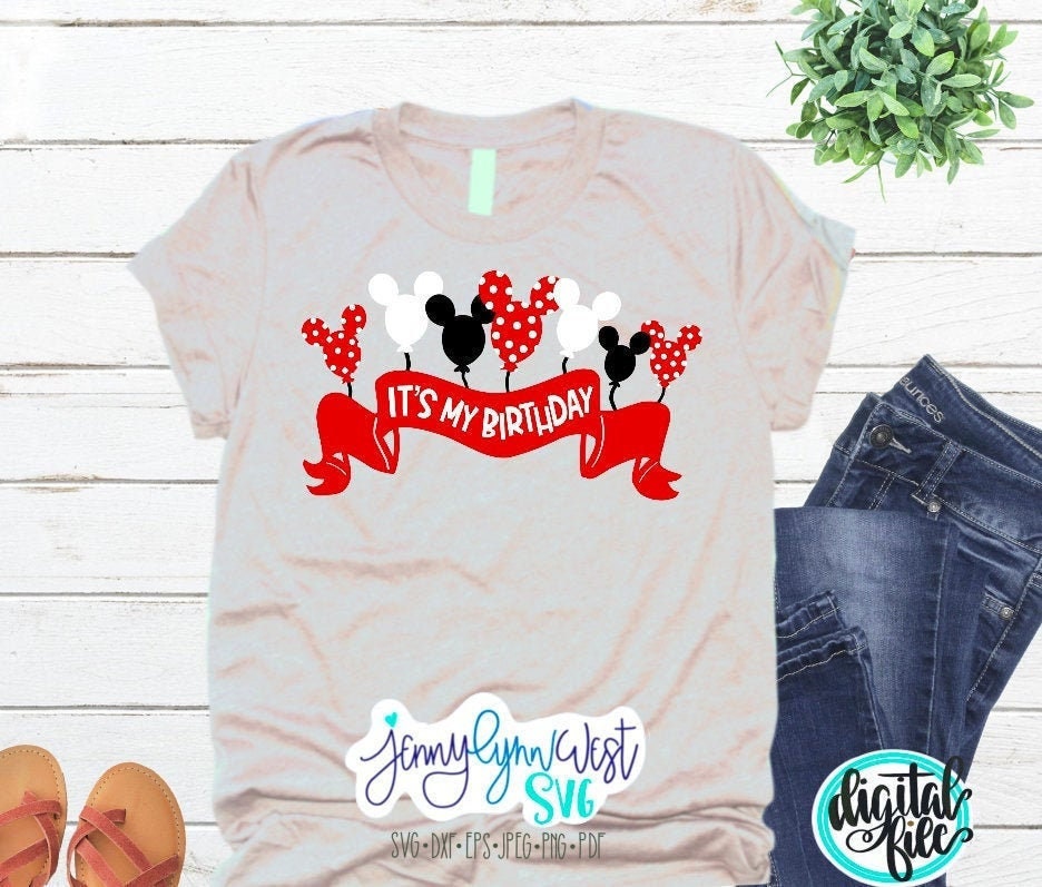Birthday SVG Minnie Mouse Its My 