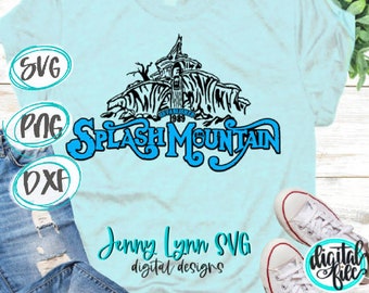 Splash Mountain SVG File for Cricut - Etsy Israel