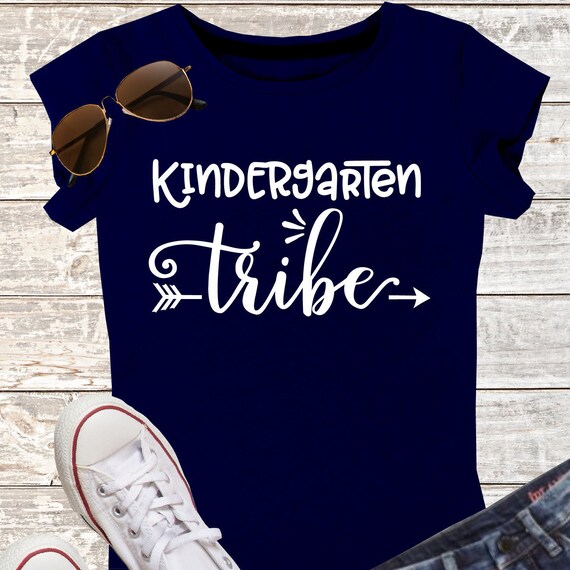 Kindergarten SVG Teacher Digital Download Printable Teacher Tshirt DXF Cut file Iron on Transfer Clipart Digital Download Silhouette Cricut
