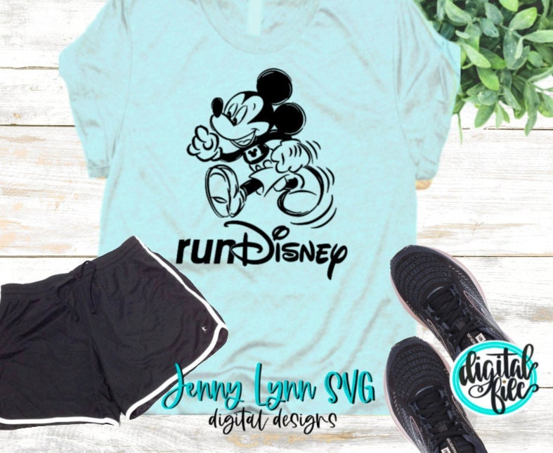 Mickey Mouse Rundisney Running Shirt 