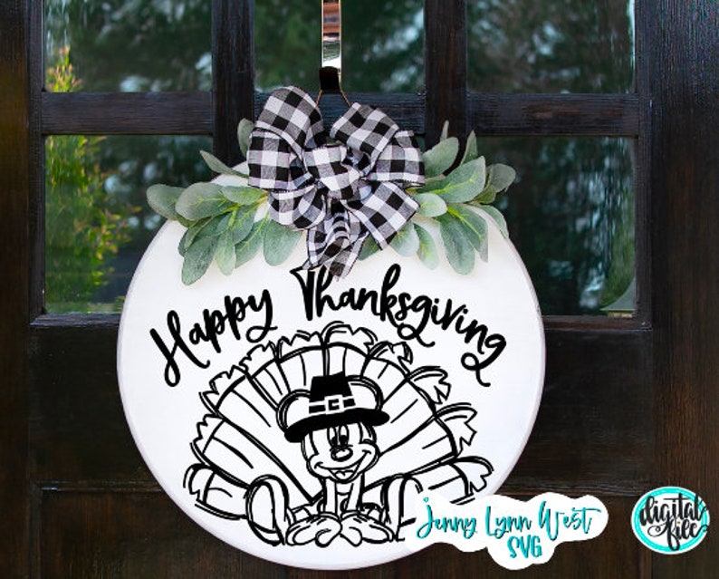 Happy Thanksgiving SVG Mickey Mouse Thanksgiving SVG Mickey Mouse Turkey Digital Cut files Iron on PNG Sublimation Mickey Mouse Turkey image 5