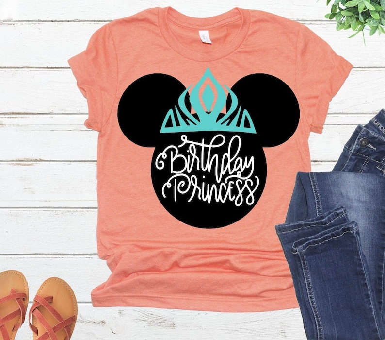 Download Disney Birthday SVG Birthday Princess Crown Shirt Elsa ...