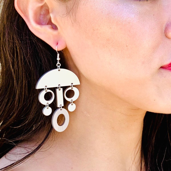 Tribal Mask Earrings Etsy