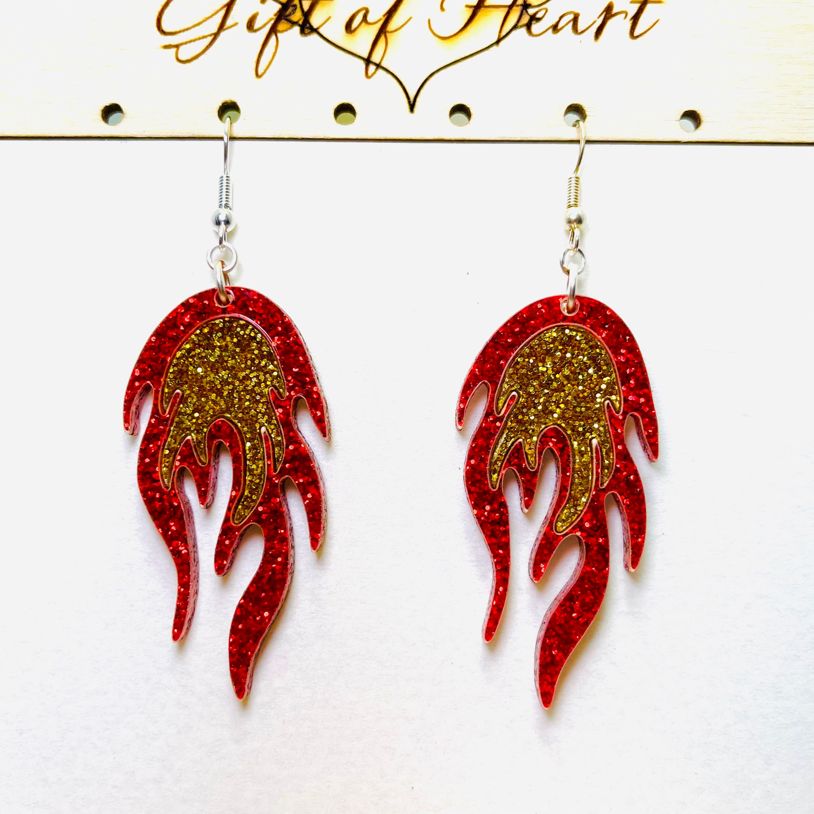 Clear Flame Earrings – Shop Radical