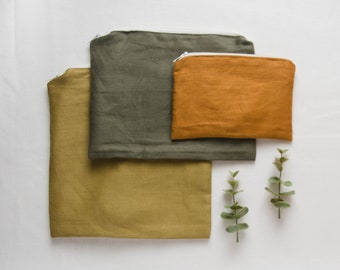 Zippered Linen + PUL Bags | Snack Bags | Wet Bags | Bread Bags | OEXO-TEX | Cloth Kitchen | Washable