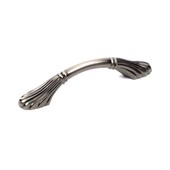 Elegant Brushed Black Nickel Drawer Handle Pull Etsy