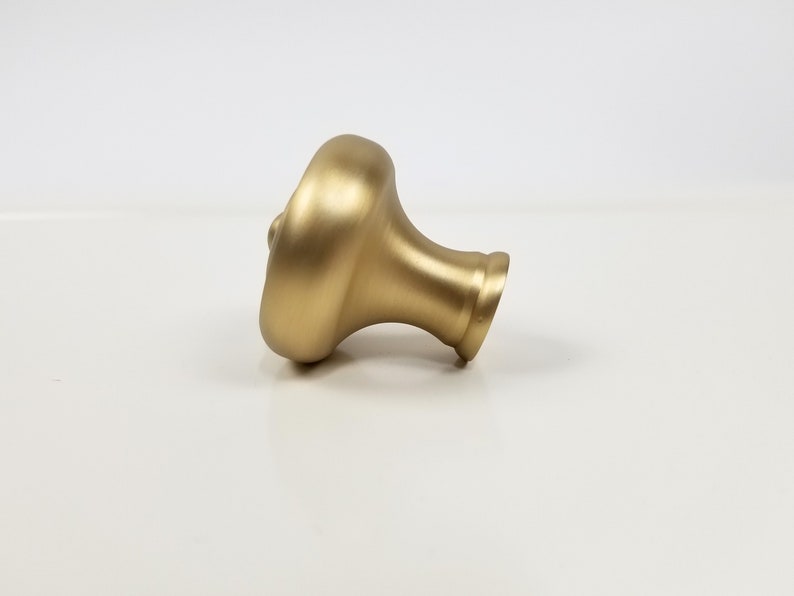 Glamour 1-12 Modern Style Satin Brass Knob