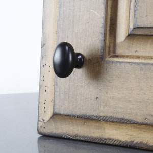 Mid Century Modern Oval Shaped Cabinet Drawer Knob in 6 Finishes and 3 inch Pull