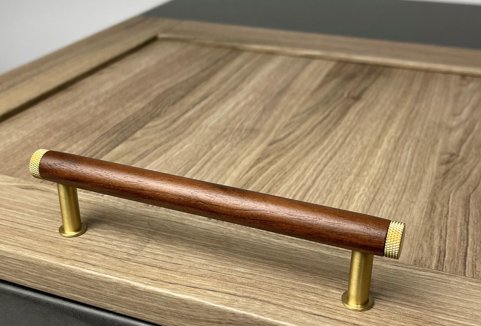 Limited Edition Diamond Knurling X Walnut Wood Bar Pull in 3 Etsy