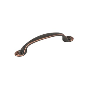 Iris 8 Inch Center to Center Ornate Cabinet Drawer Handle Pull Collection- 3 Sizes