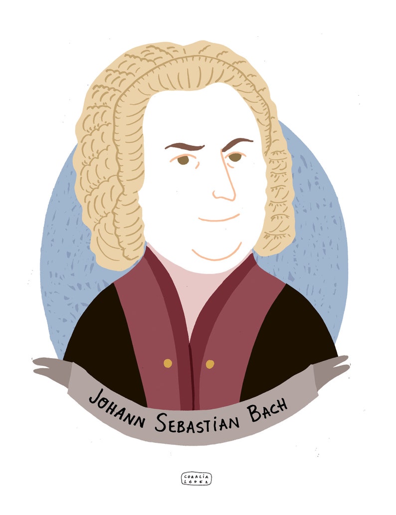 Illustration by Johann Sebastian Bach image 1