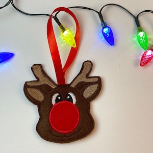 Reindeer gift card holder, Christmas ornament, gift card case, stocking stuffer, gift giving, Christmas gift card