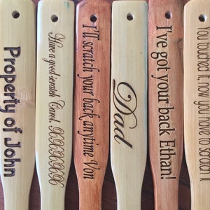 Engraved Personalized ~20” Wooden Back Scratcher, gift for dad ,grandpa, grandma,Fathers Day,Mothers day,engraved back Scratcher