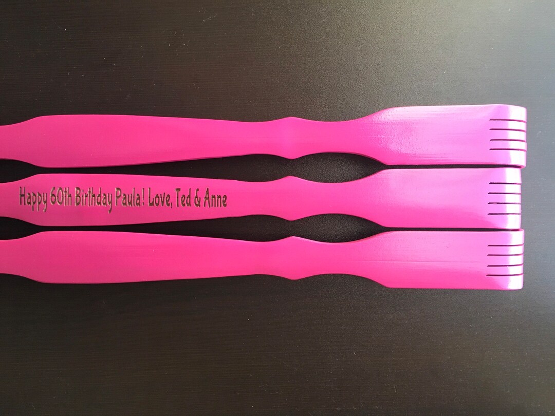 Personalizedengraved19 Pink Wooden Back Scratcher,gift for Her