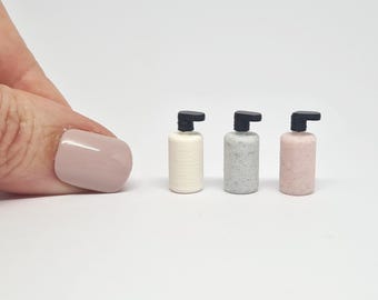 Dollhouse Soap Pump Dispenser, 1:12 Scale, Dollhouse Accessory, Modern Miniatures, Dollhouse Bathroom, Gift for Girl